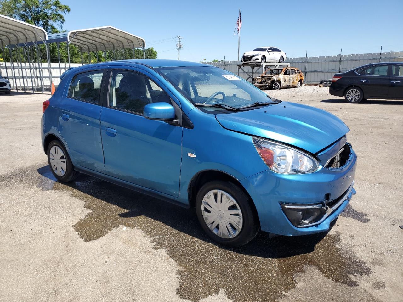 2019 Mitsubishi Mirage Es Copart, lot number: 57949785, vin: ML32A3HJ6KH010172. Thumbnail 4