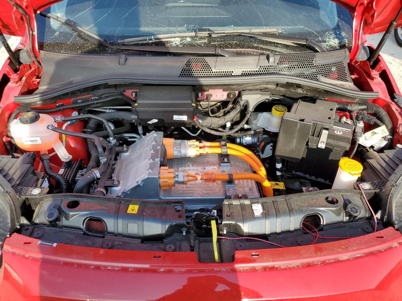 2024 Fiat 500 E Red Copart, lot number: 56217865, vin: ZFAFFAA43RX204819. Thumbnail 11