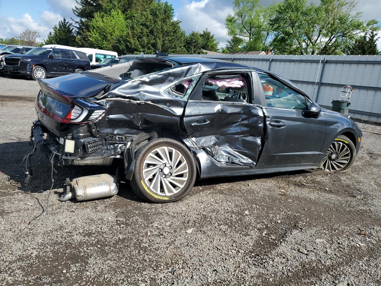 2022 Hyundai Sonata Hybrid Copart, lot number: 55892895, vin: KMHL54JJ7NA051487. Thumbnail 3