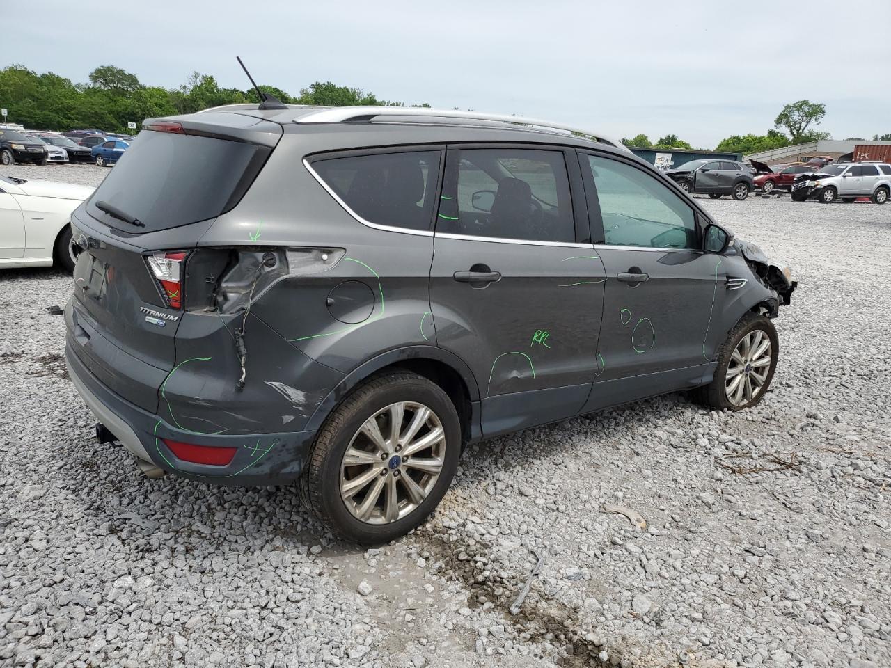 2018 Ford Escape Titanium Copart, lot number: 56404625, vin: 1FMCU9J97JUB34691. Thumbnail 3