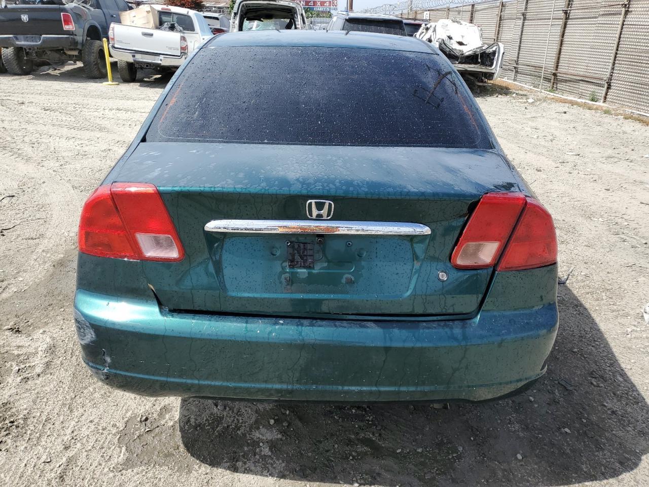 2001 Honda Civic Lx Copart, lot number: 56766155, vin: JHMES16571S004494. Thumbnail 6