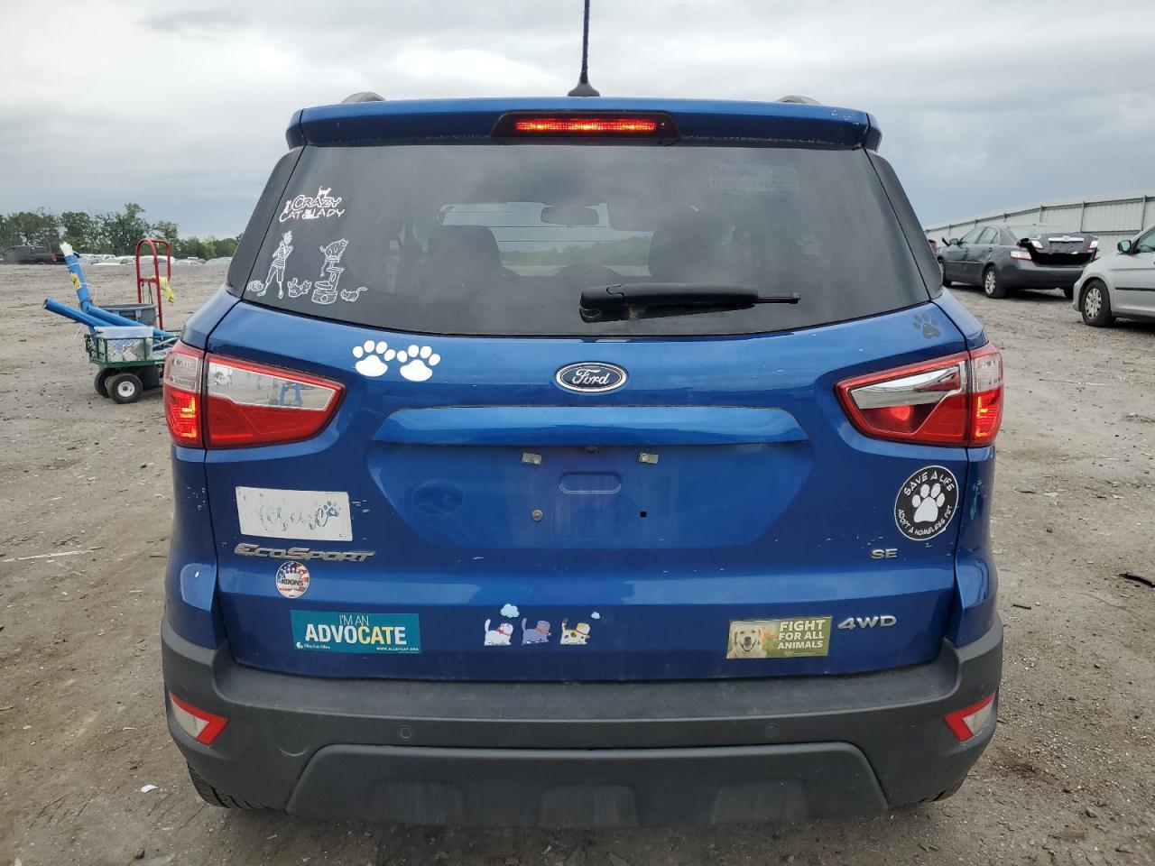 2018 Ford Ecosport Se Copart, lot number: 56580315, vin: MAJ6P1UL2JC248613. Thumbnail 6