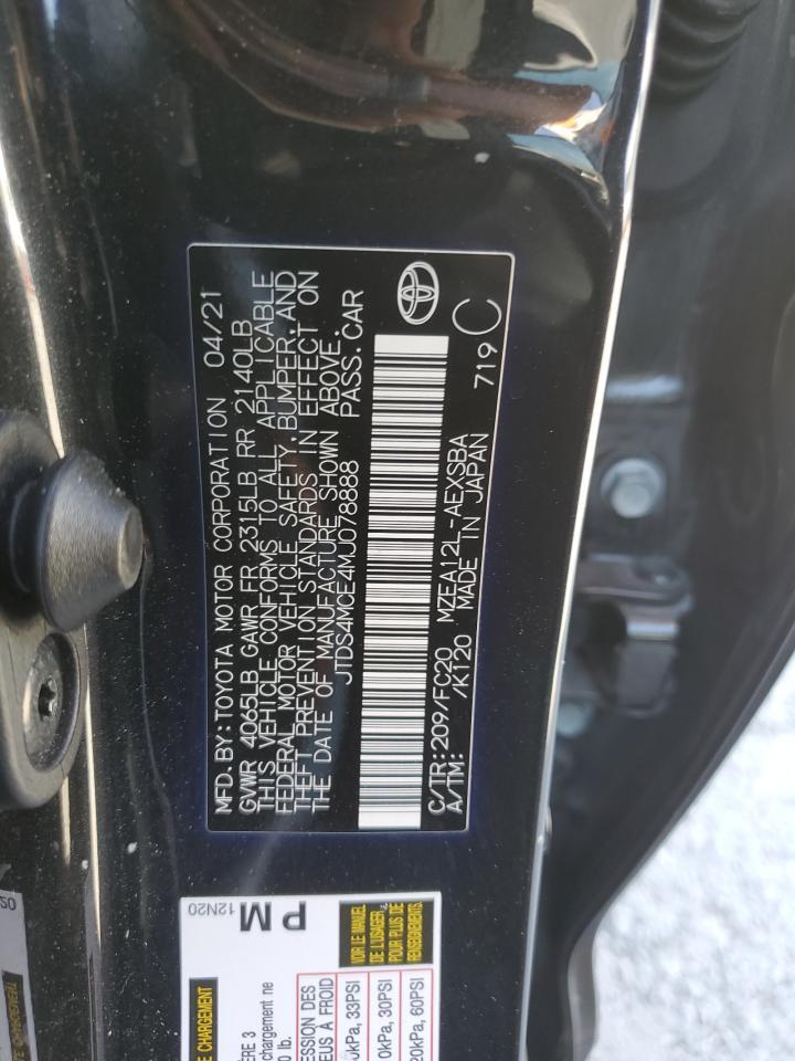 2021 Toyota Corolla Se Copart, lot number: 56687835, vin: JTDS4MCE4MJ078888. Thumbnail 13