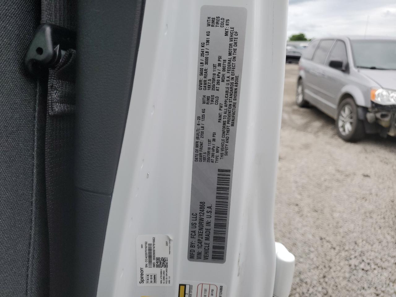 2024 Jeep Wrangler Sahara Copart, lot number: 56046545, vin: 1C4PJXEN0RW124868. Thumbnail 12