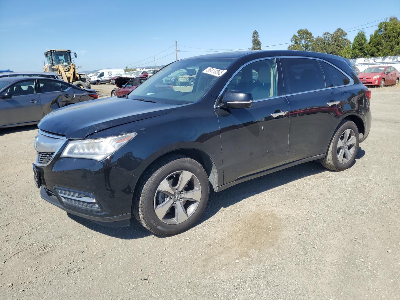 2014 Acura Mdx Copart, lot number: 56412005, vin: 5FRYD4H22EB033626. Thumbnail 1