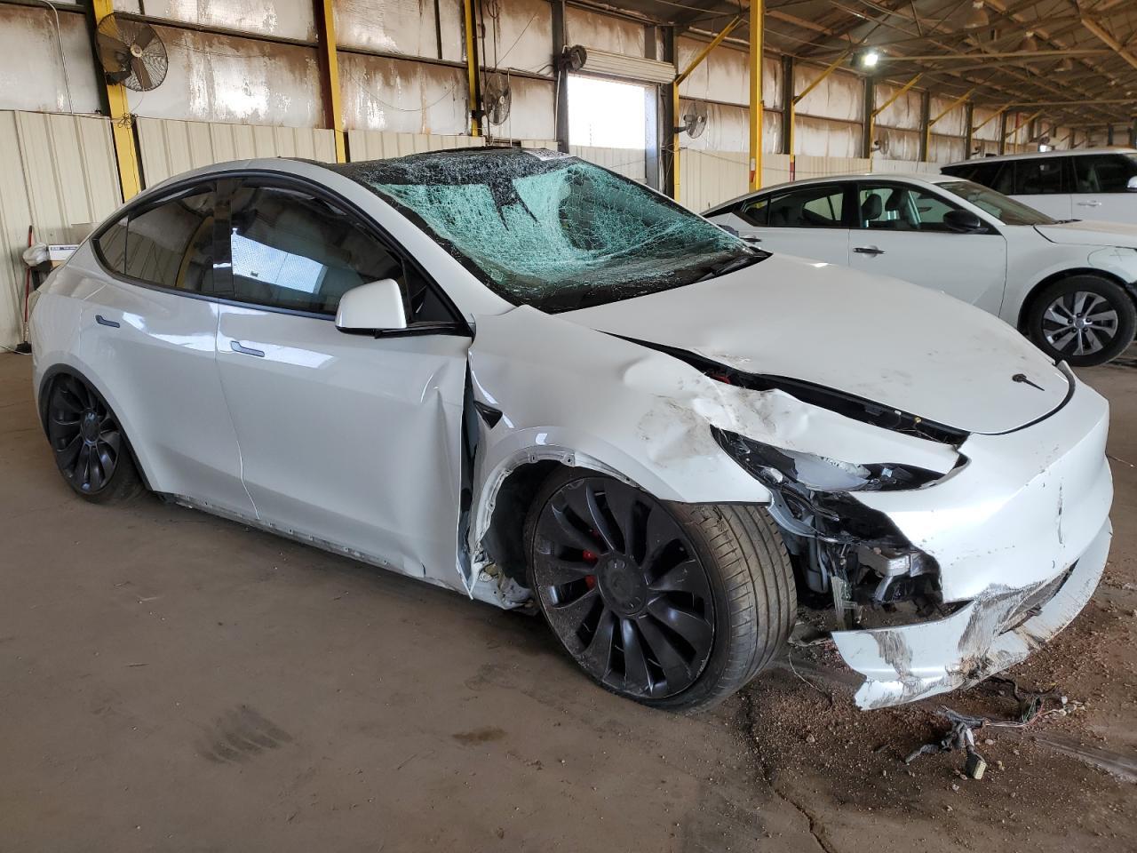 2021 Tesla Model Y Copart, lot number: 55406245, vin: 5YJYGDEF1MF244573. Thumbnail 4