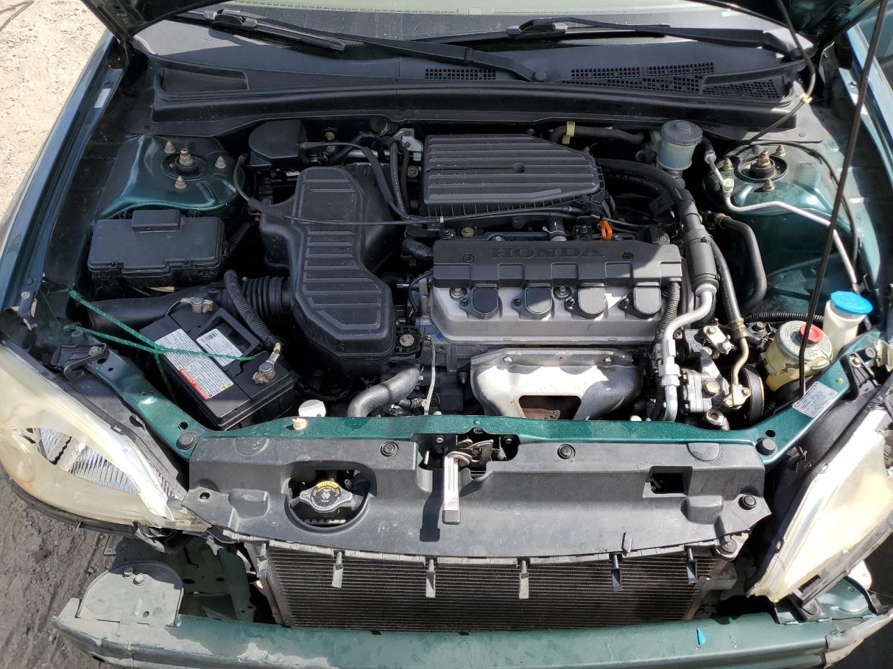 2001 Honda Civic Lx Copart, lot number: 56766155, vin: JHMES16571S004494. Thumbnail 11