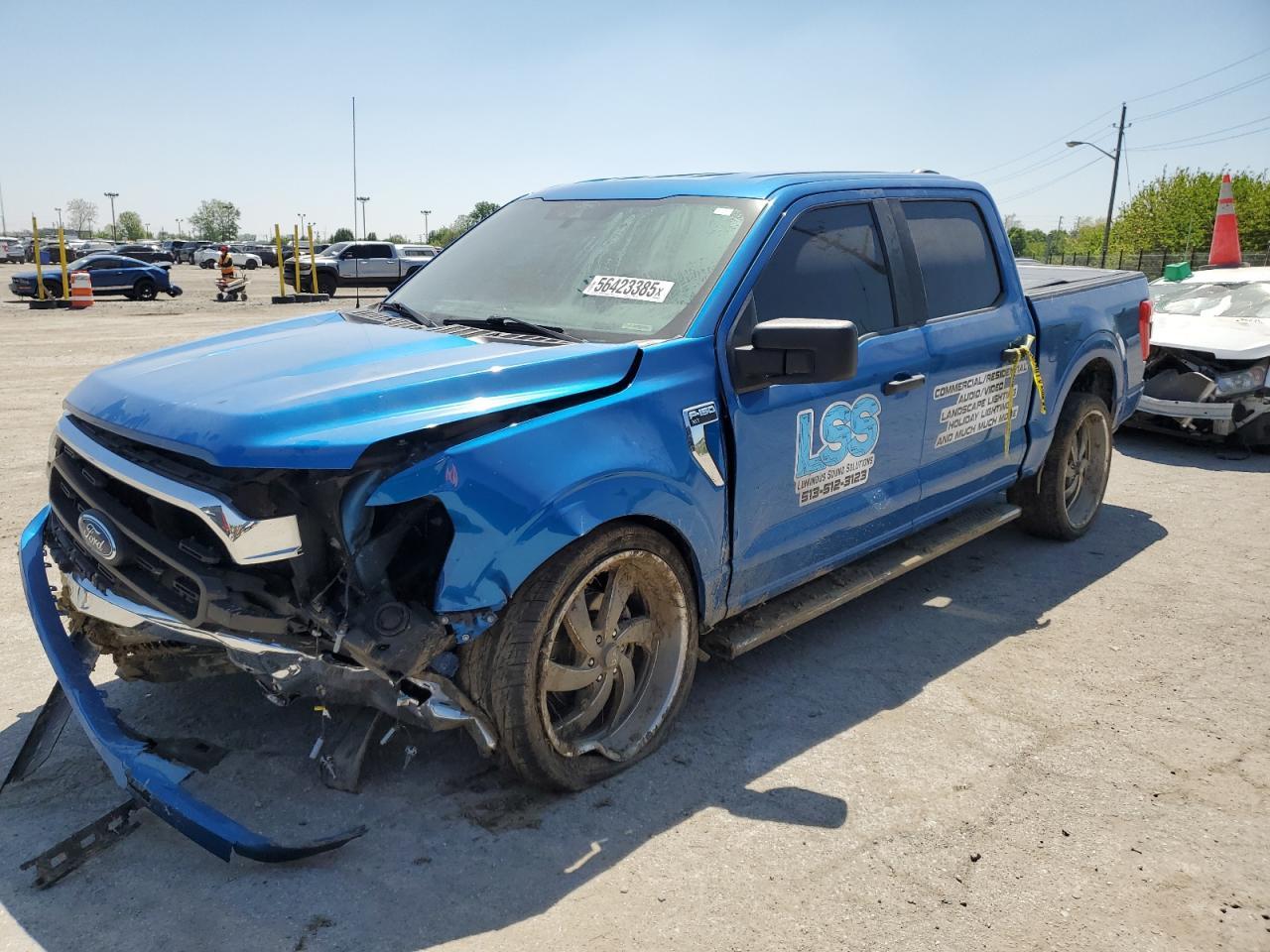 2021 Ford F150 Supercrew Copart, lot number: 56423385, vin: 1FTFW1E50MFA32128. Thumbnail 1