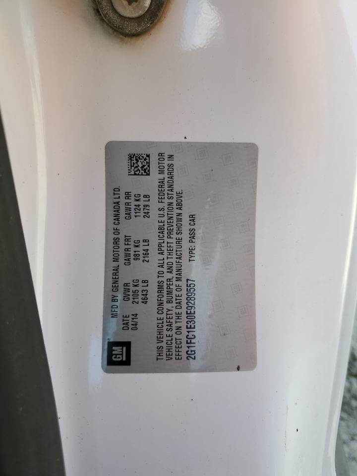 2014 Chevrolet Camaro Lt Copart, lot number: 59106785, vin: 2G1FC1E30E9289557. Thumbnail 12