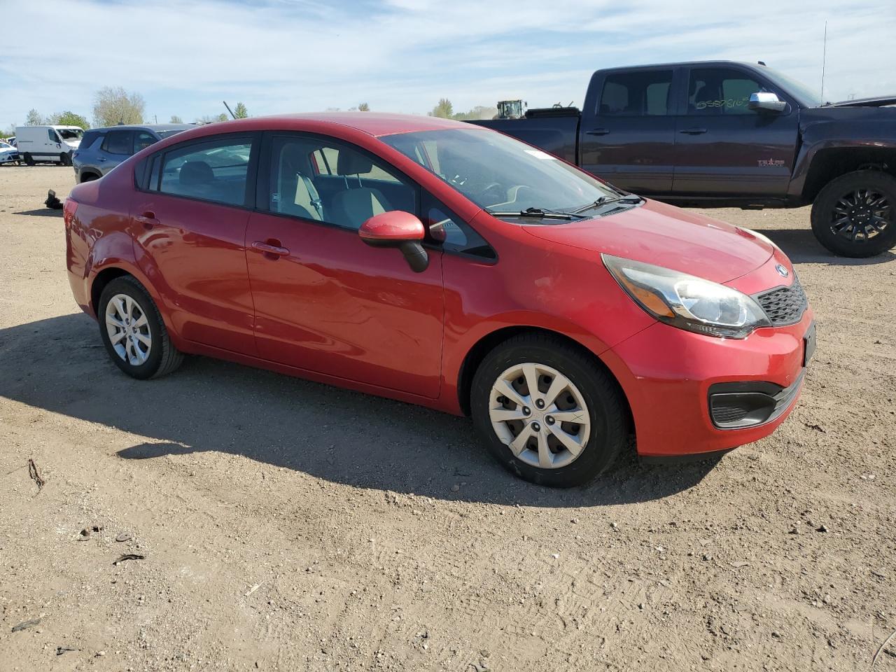 2015 Kia Rio Lx Copart, lot number: 56112455, vin: KNADM4A33F6503529. Thumbnail 4