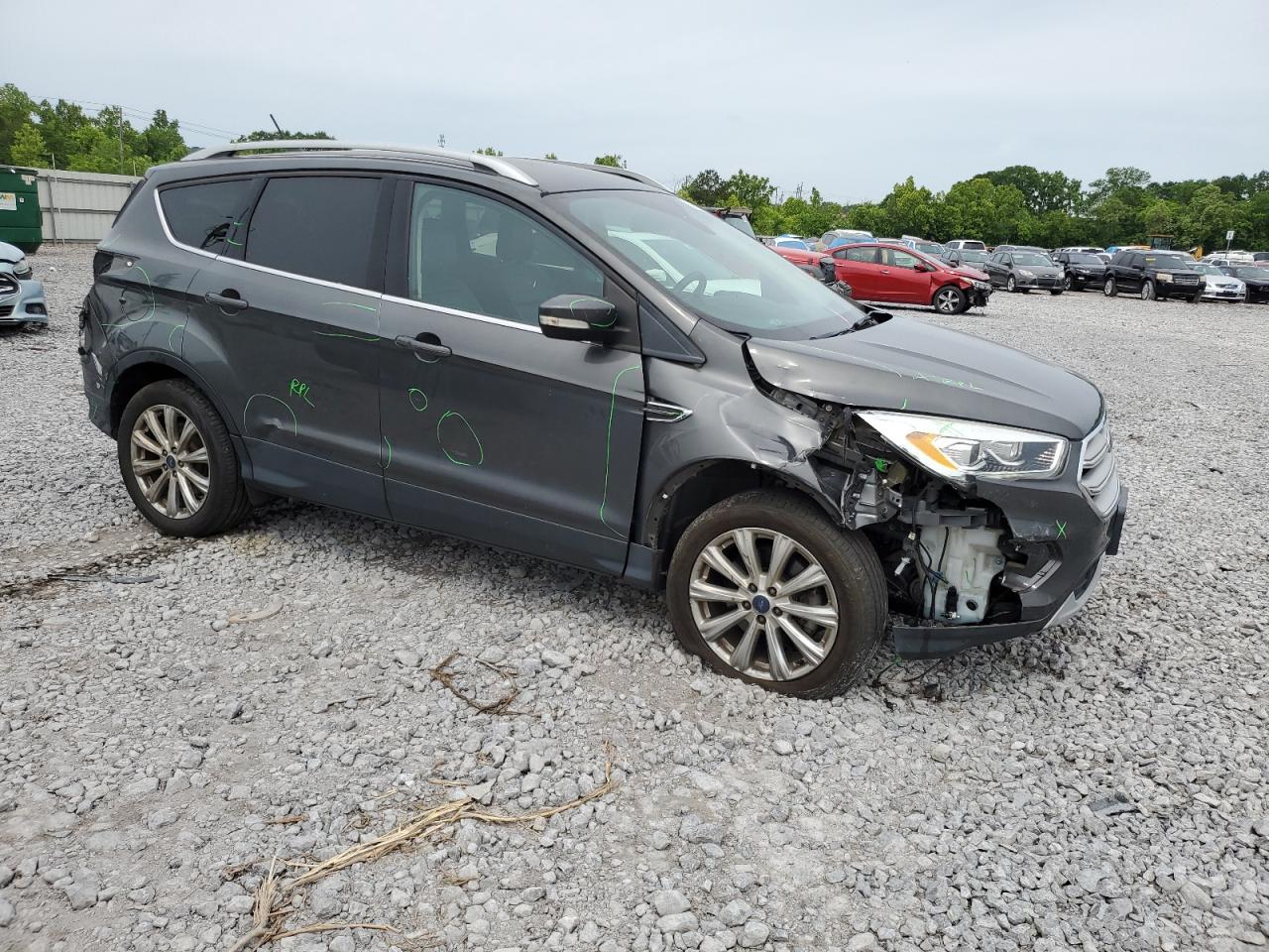 2018 Ford Escape Titanium Copart, lot number: 56404625, vin: 1FMCU9J97JUB34691. Thumbnail 4