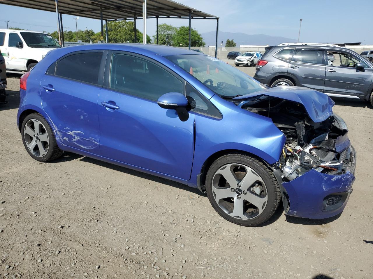 2013 Kia Rio Ex Copart, lot number: 58734095, vin: KNADN5A37D6159087. Thumbnail 4