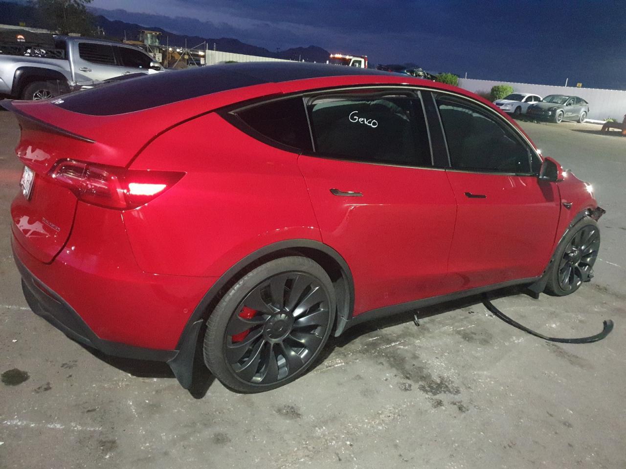 2022 Tesla Model Y Copart, lot number: 59408105, vin: 7SAYGDEF9NF510183. Thumbnail 3