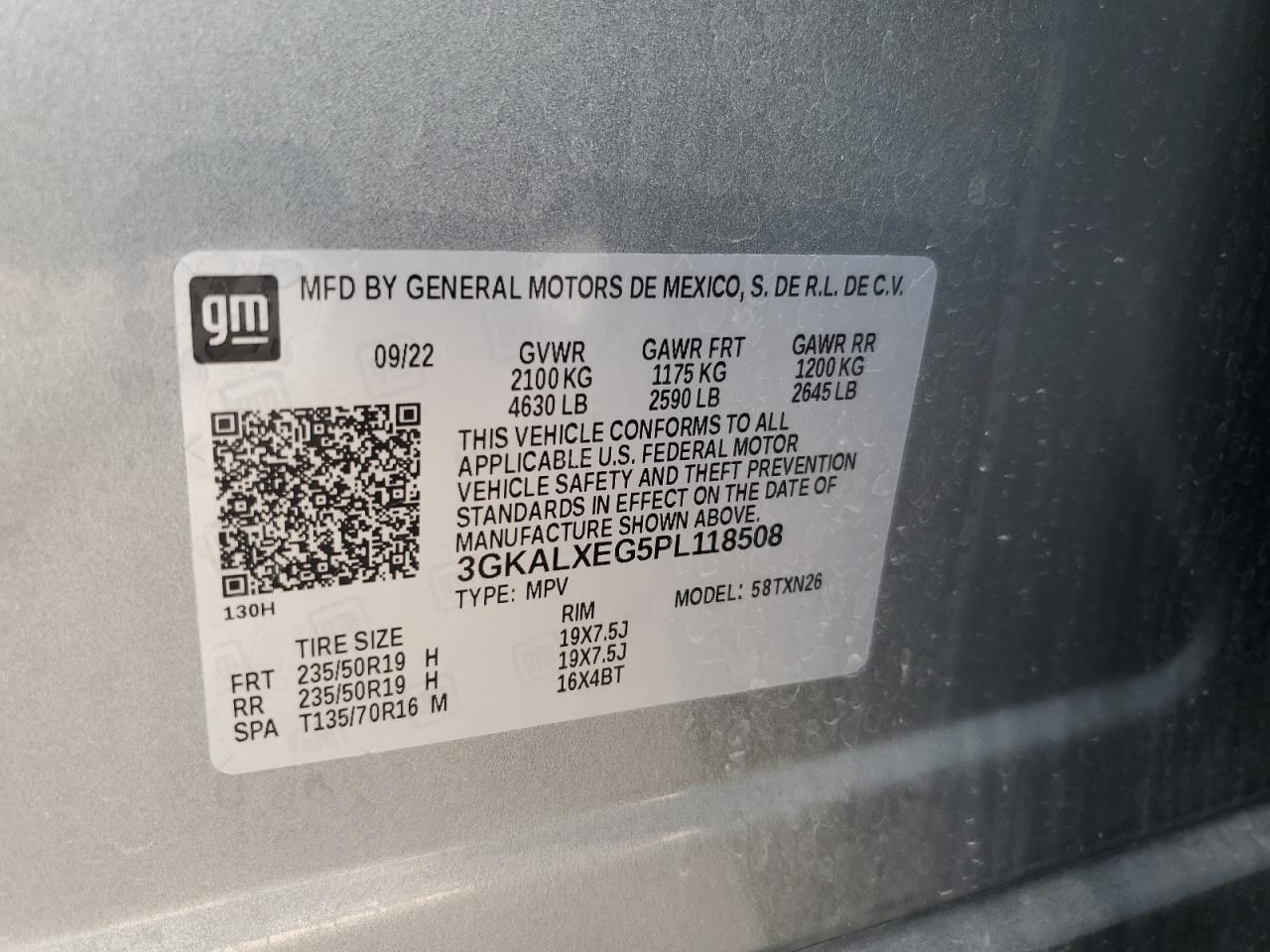 2023 GMC Terrain Denali Copart, lot number: 58786705, vin: 3GKALXEG5PL118508. Thumbnail 13