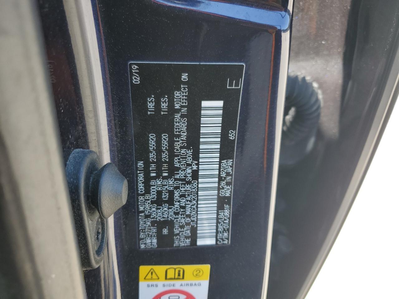 2019 Lexus Rx 350 L Copart, lot number: 56642195, vin: JTJDZKCA3K2018360. Thumbnail 13