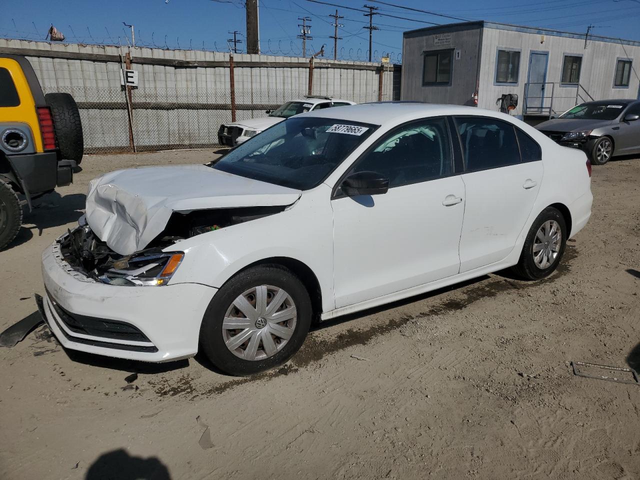 2015 Volkswagen Jetta Base Copart, lot number: 58779665, vin: 3VW2K7AJ4FM315230. Thumbnail 1