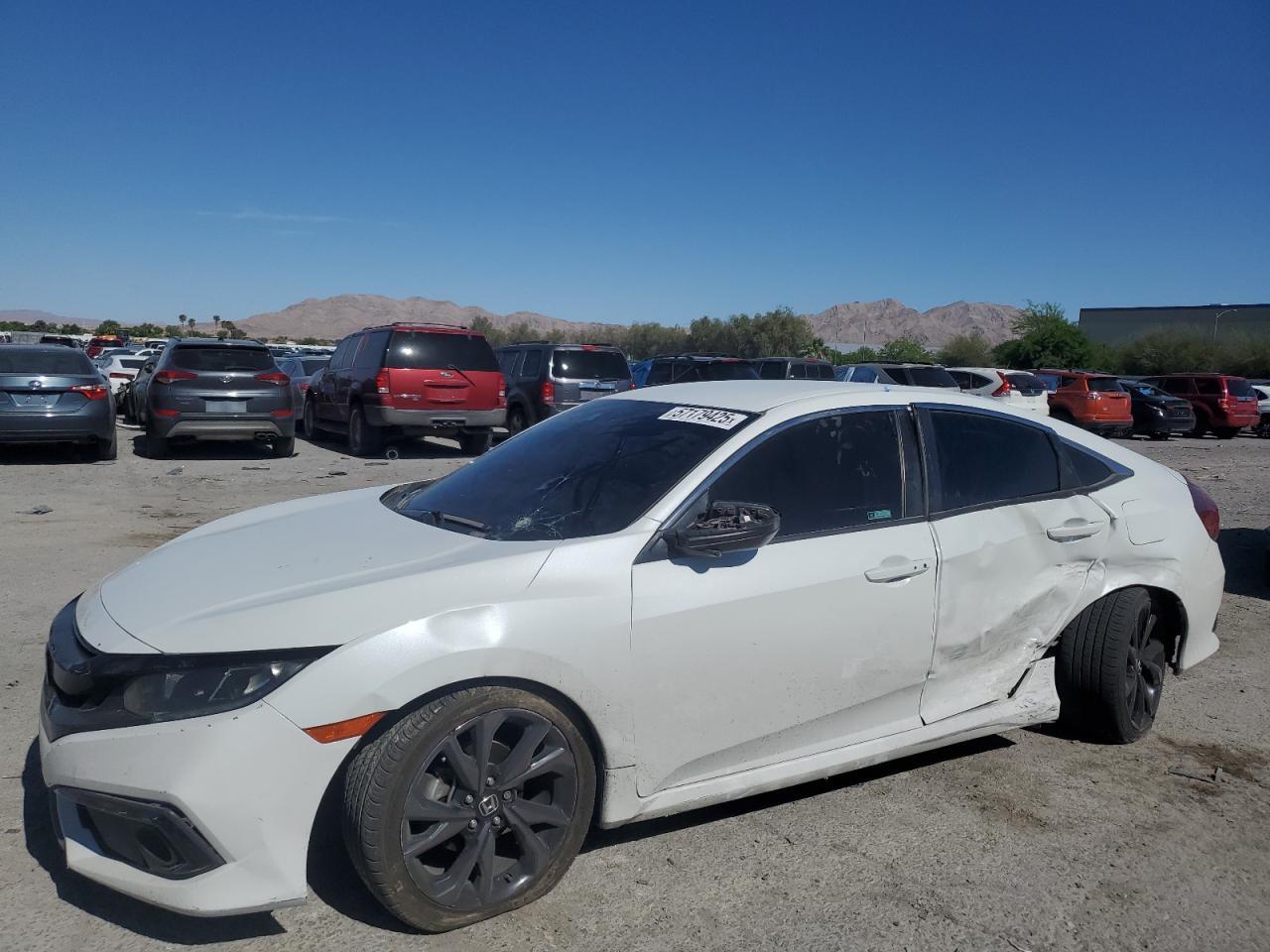2020 Honda Civic Sport Copart, lot number: 57179425, vin: 19XFC2F83LE024203. Thumbnail 1
