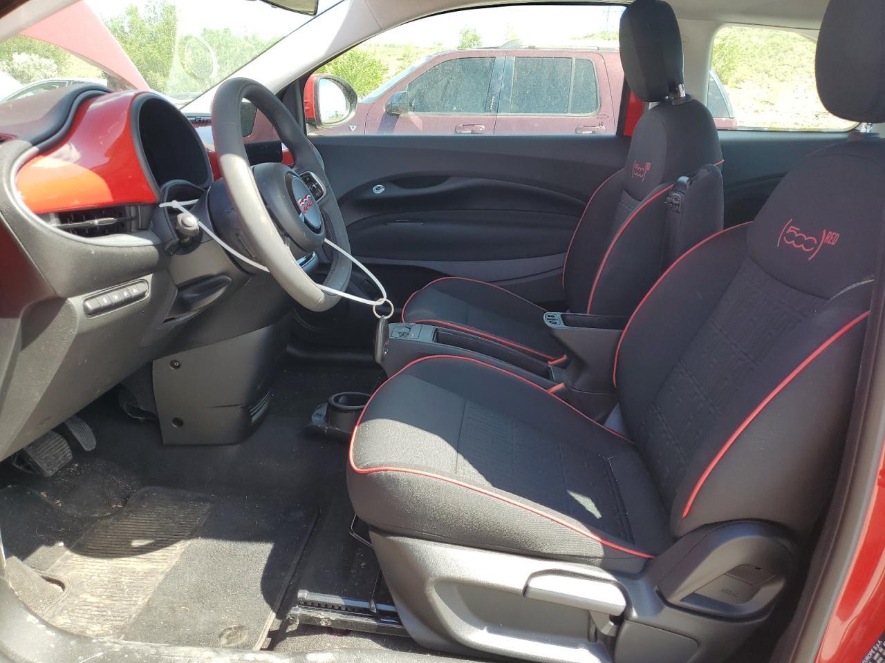 2024 Fiat 500 E Red Copart, lot number: 57270765, vin: ZFAFFAA43RX204609. Thumbnail 7