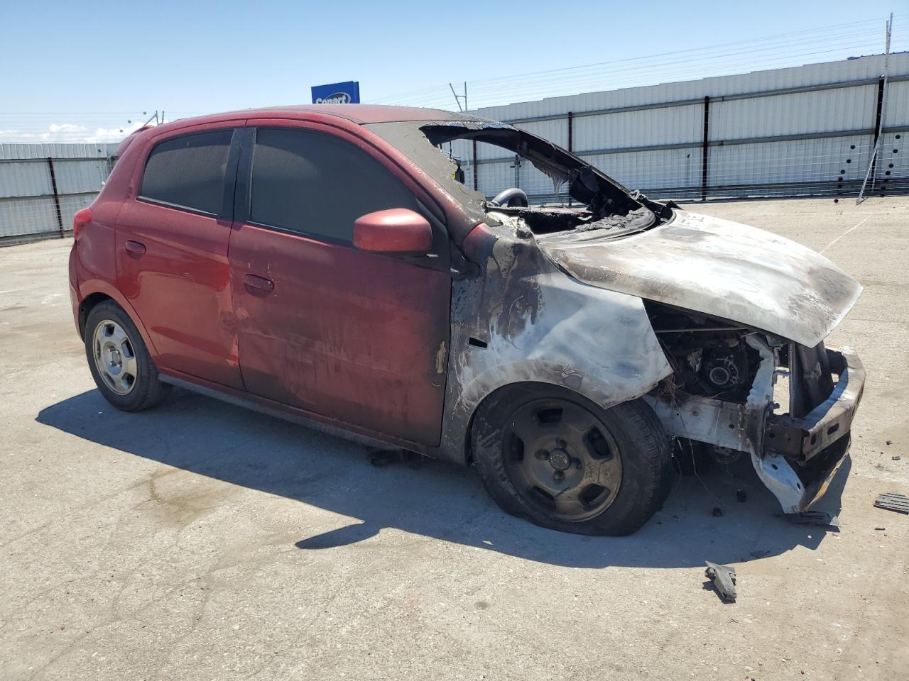 2017 Mitsubishi Mirage Es Copart, lot number: 55701505, vin: ML32A3HJ1HH001825. Thumbnail 4