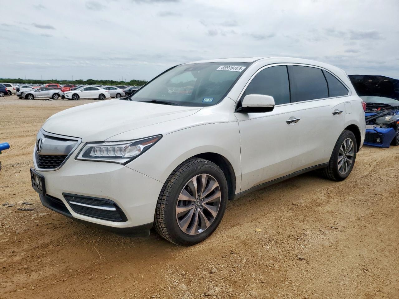 2016 Acura Mdx Technology Copart, lot number: 56999405, vin: 5FRYD4H68GB028436. Thumbnail 1