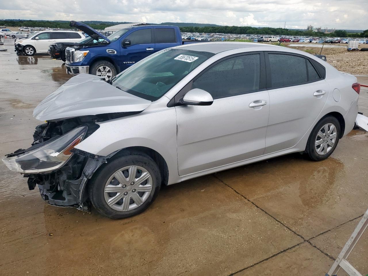 2022 Kia Rio Lx Copart, lot number: 55670515, vin: 3KPA24AD4NE438316. Thumbnail 1