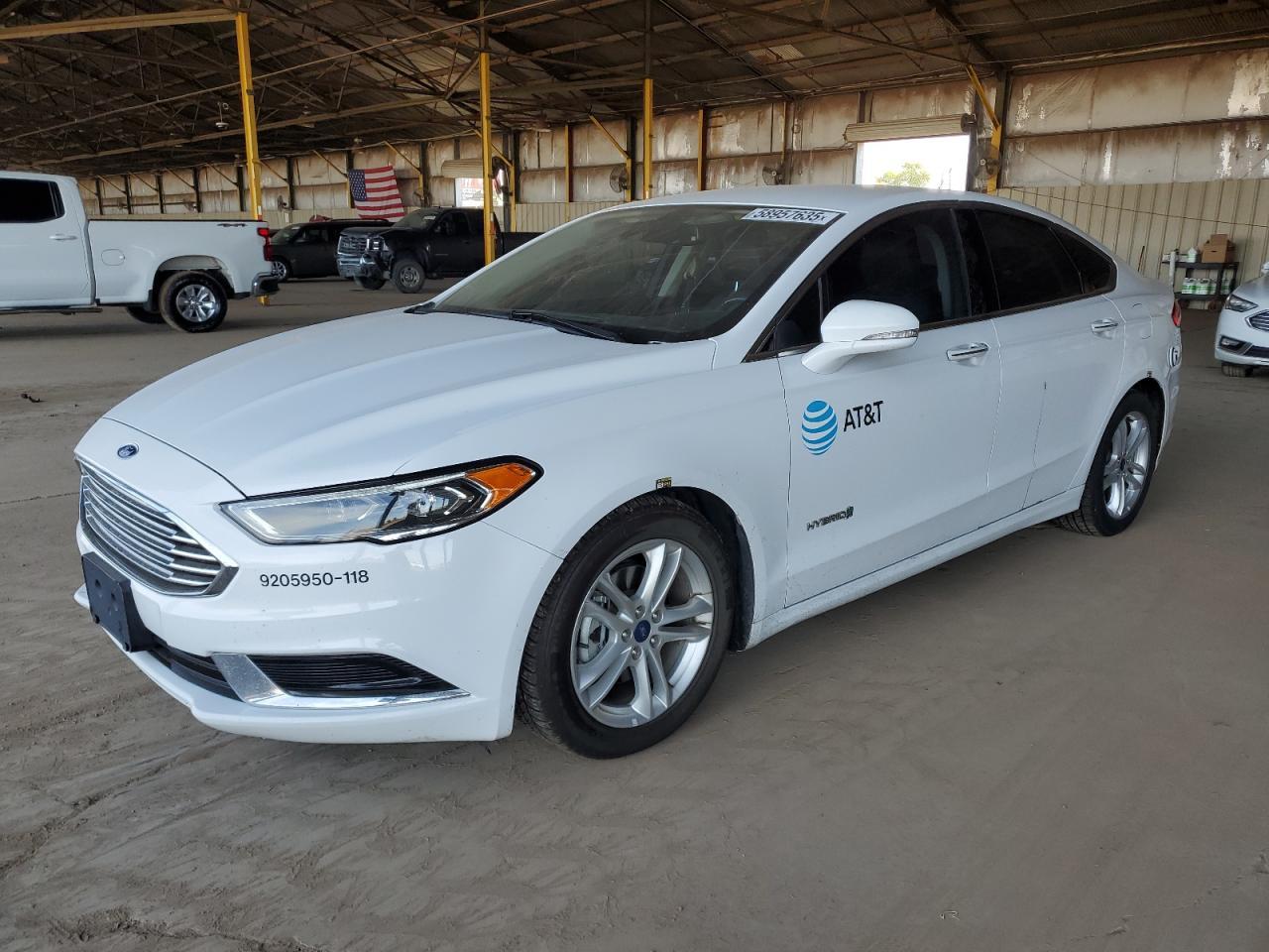 2018 Ford Fusion Se Hybrid Copart, lot number: 58957635, vin: 3FA6P0LU8JR171610. Thumbnail 1