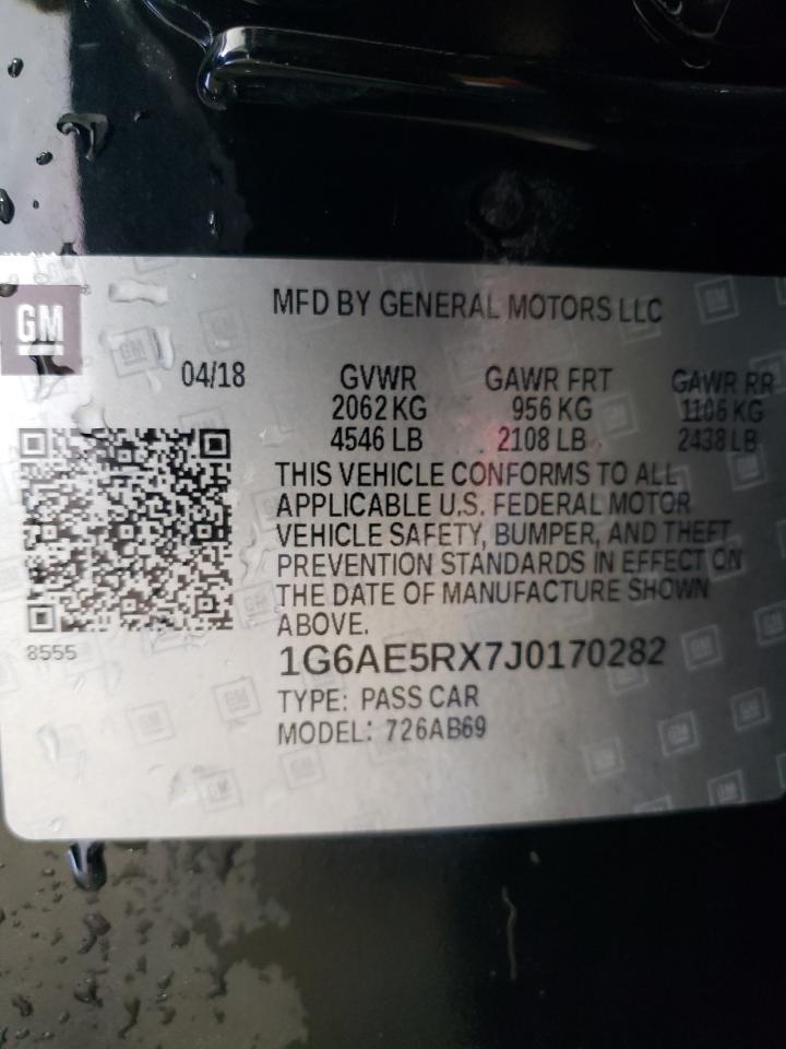 2018 Cadillac Ats Copart, lot number: 59001585, vin: 1G6AE5RX7J0170282. Thumbnail 12