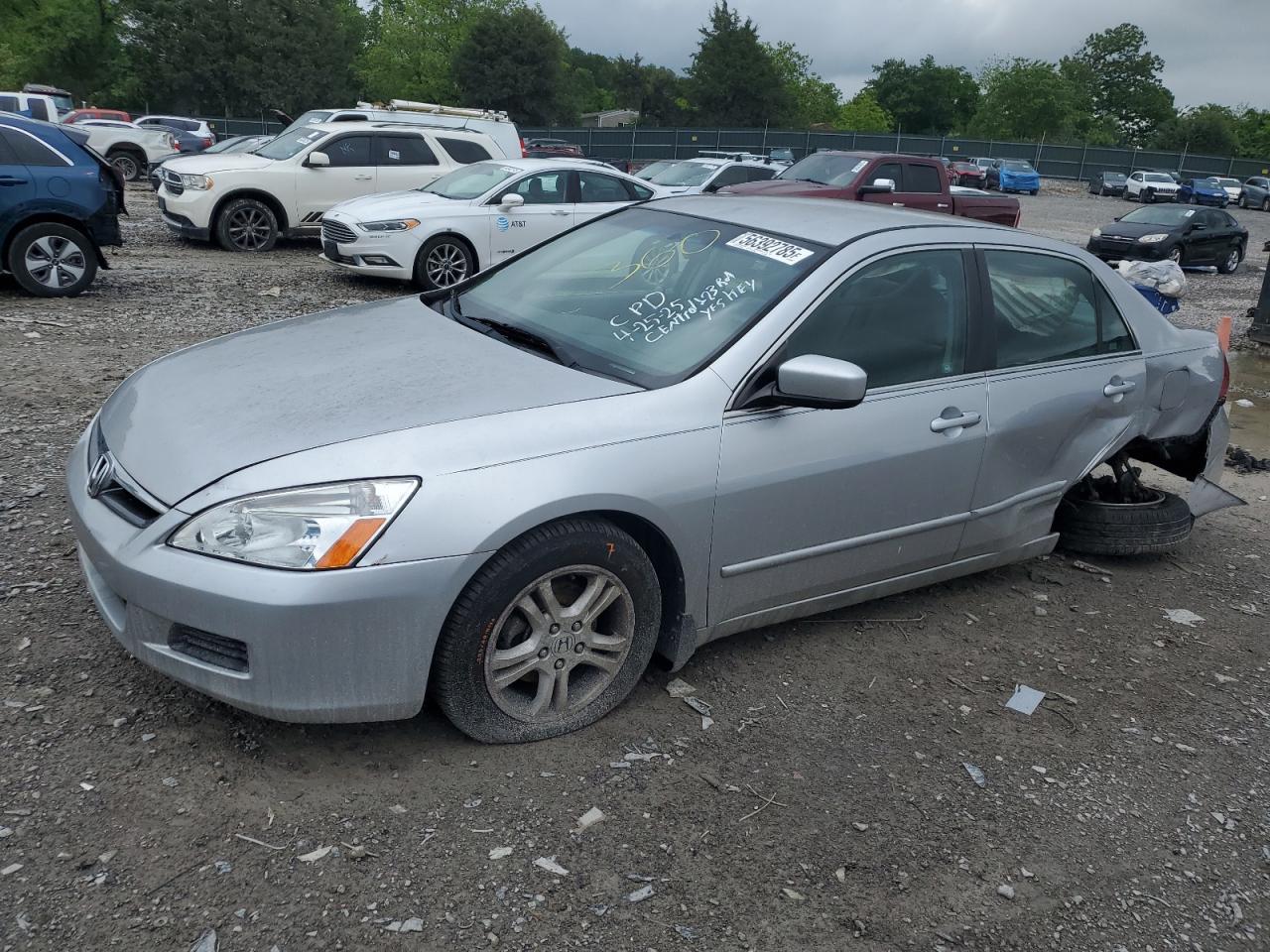 2007 Honda Accord Se Copart, lot number: 56392785, vin: 1HGCM56397A130011. Thumbnail 1