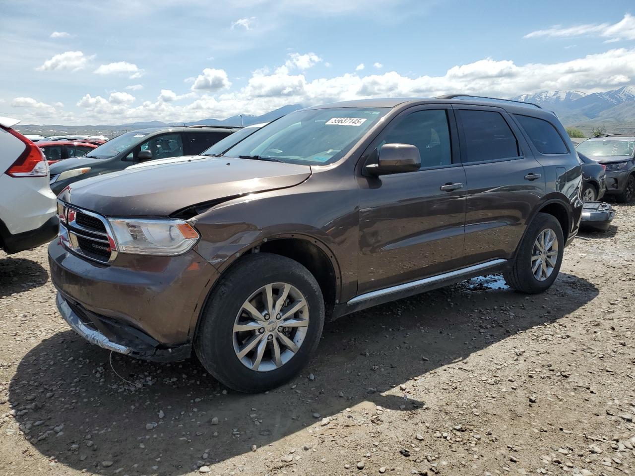 2017 Dodge Durango Sxt Copart, lot number: 55637145, vin: 1C4RDJAG0HC824037. Thumbnail 1
