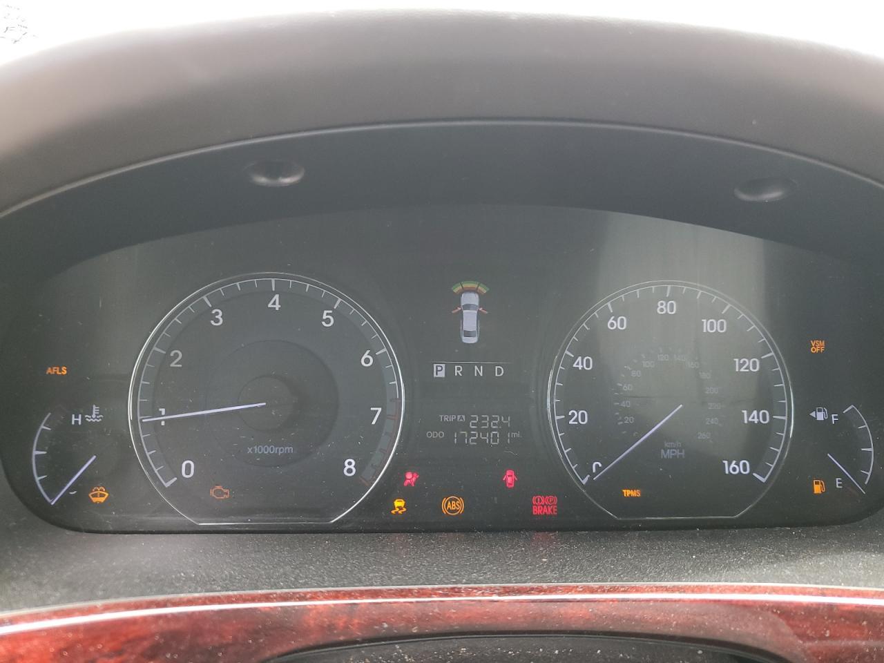 2012 Hyundai Equus Signature Copart, lot number: 57932755, vin: KMHGH4JH5CU052123. Thumbnail 9