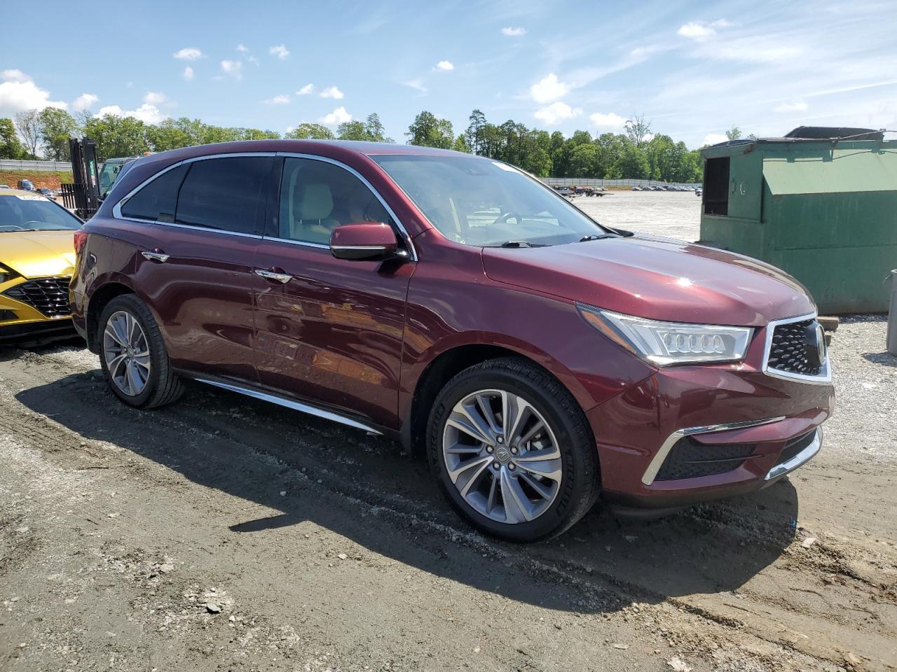 2018 Acura Mdx Technology Copart, lot number: 56450505, vin: 5J8YD4H79JL013024. Thumbnail 4