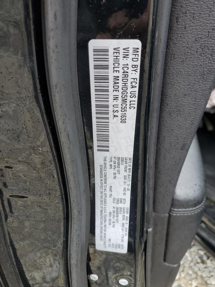 2021 Dodge Durango Gt Copart, lot number: 56038175, vin: 1C4RDHDG5MC551630. Thumbnail 12