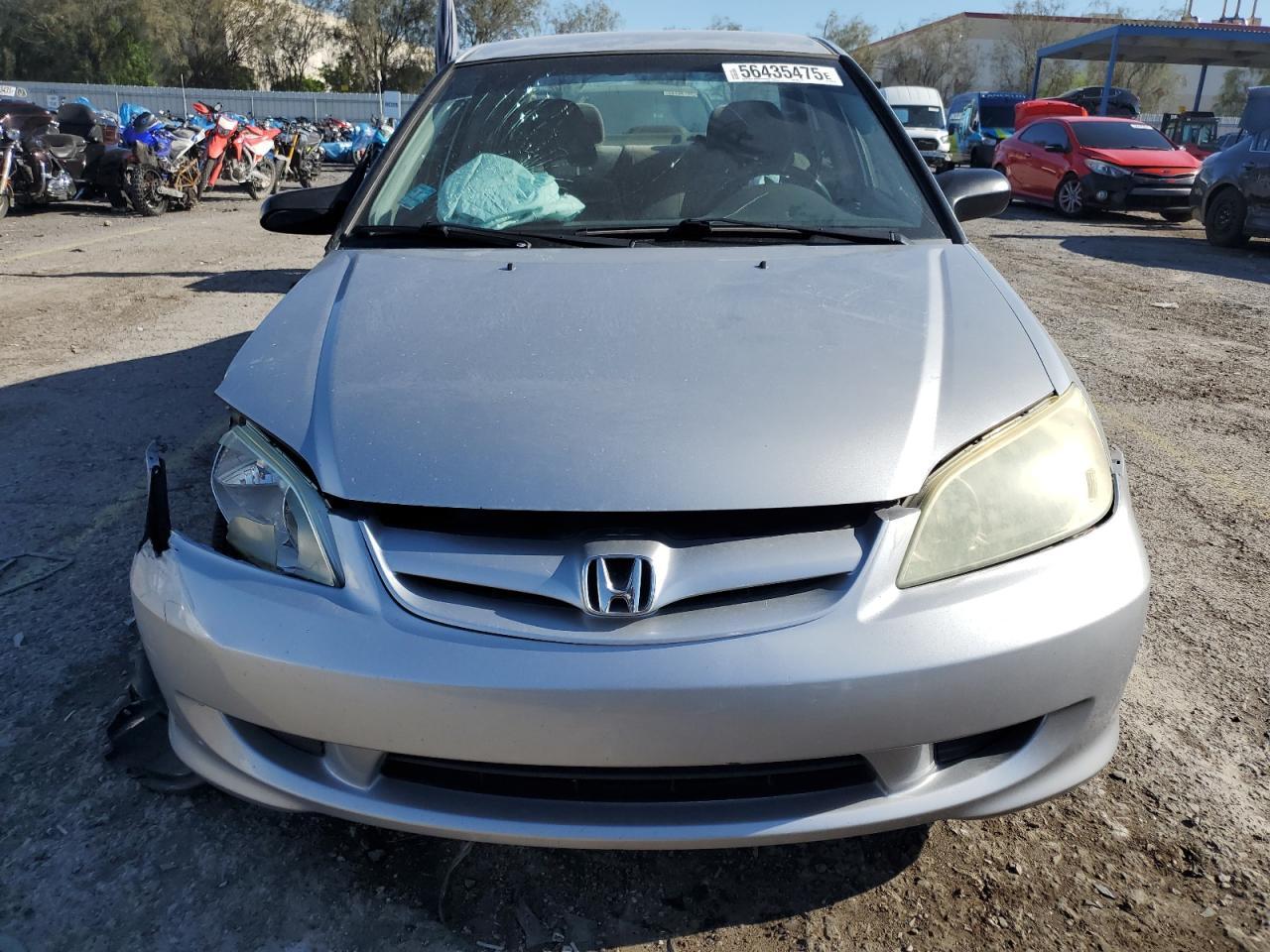 2004 Honda Civic Dx Vp Copart, lot number: 56435475, vin: 2HGES16394H619190. Thumbnail 5