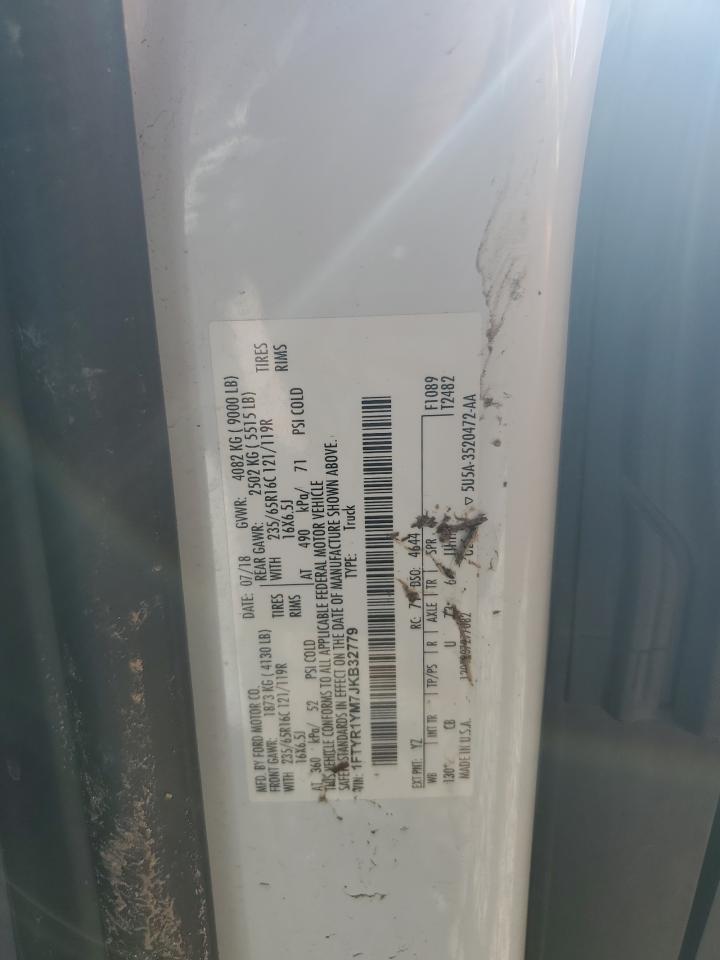 2018 Ford Transit T-250 Copart, lot number: 55868195, vin: 1FTYR1YM7JKB32779. Thumbnail 13