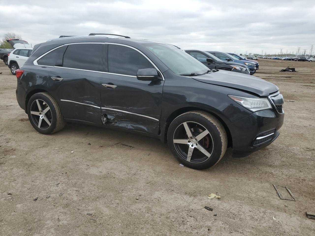 2016 Acura Mdx Advance Copart, lot number: 55525135, vin: 5FRYD4H98GB014983. Thumbnail 4