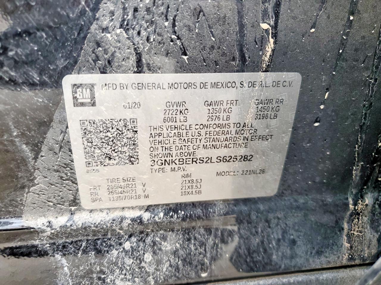 2020 Chevrolet Blazer Rs Copart, lot number: 58732775, vin: 3GNKBERS2LS625282. Thumbnail 13