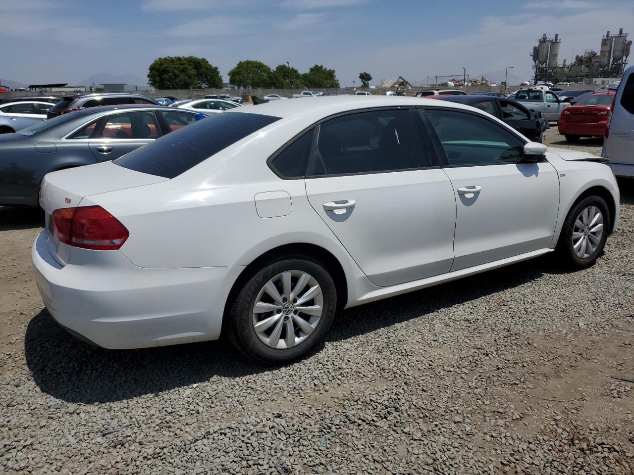 2014 Volkswagen Passat S Copart, lot number: 58668365, vin: 1VWAT7A39EC089115. Thumbnail 3