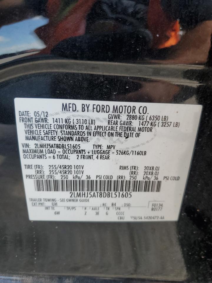 2013 Lincoln Mkt Copart, lot number: 57329075, vin: 2LMHJ5AT8DBL51605. Thumbnail 13