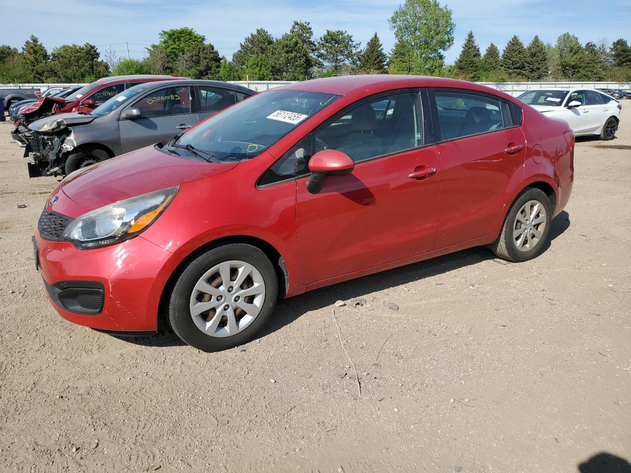 2015 Kia Rio Lx Copart, lot number: 56112455, vin: KNADM4A33F6503529. Thumbnail 1