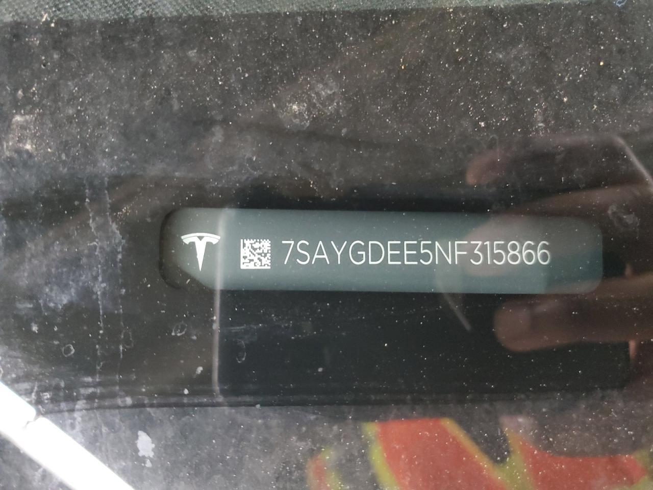 2022 Tesla Model Y Copart, lot number: 53981645, vin: 7SAYGDEE5NF315866. Thumbnail 12