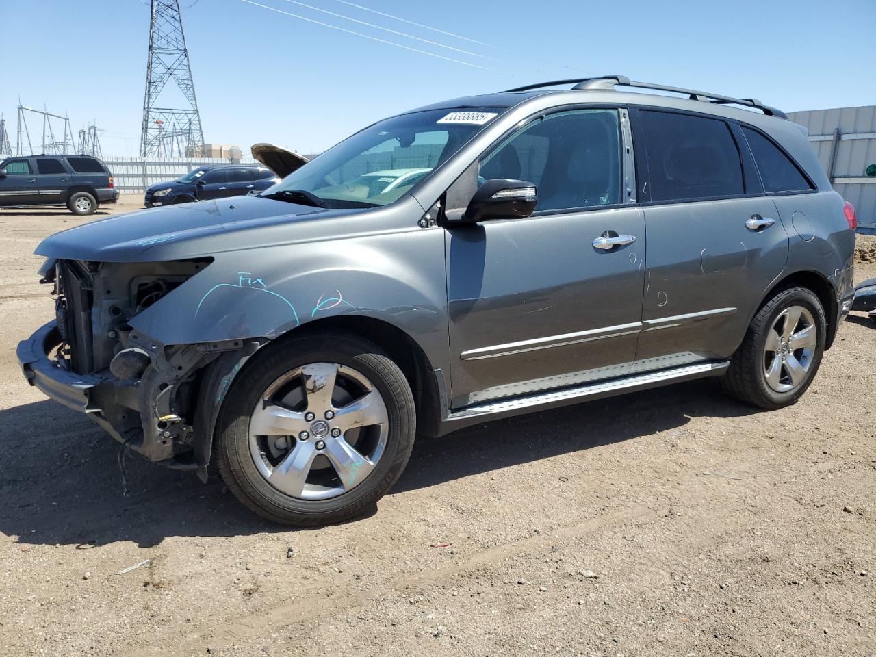 2008 Acura Mdx Sport Copart, lot number: 55338885, vin: 2HNYD28838H511443. Thumbnail 1