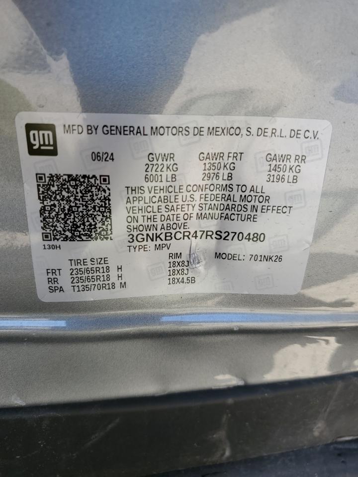 2024 Chevrolet Blazer 2Lt Copart, lot number: 55490635, vin: 3GNKBCR47RS270480. Thumbnail 13