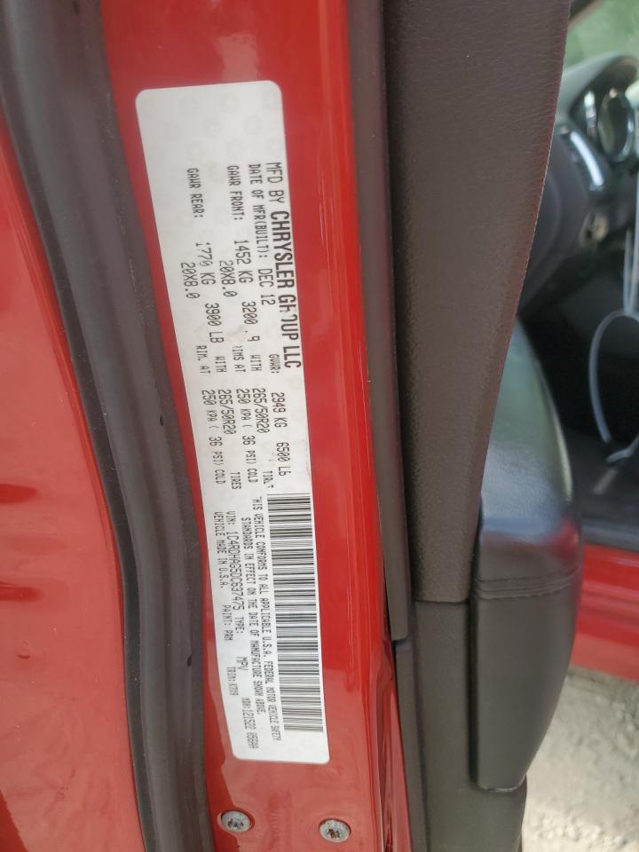 2013 Dodge Durango Sxt Copart, lot number: 56121905, vin: 1C4RDHAG5DC637475. Thumbnail 13