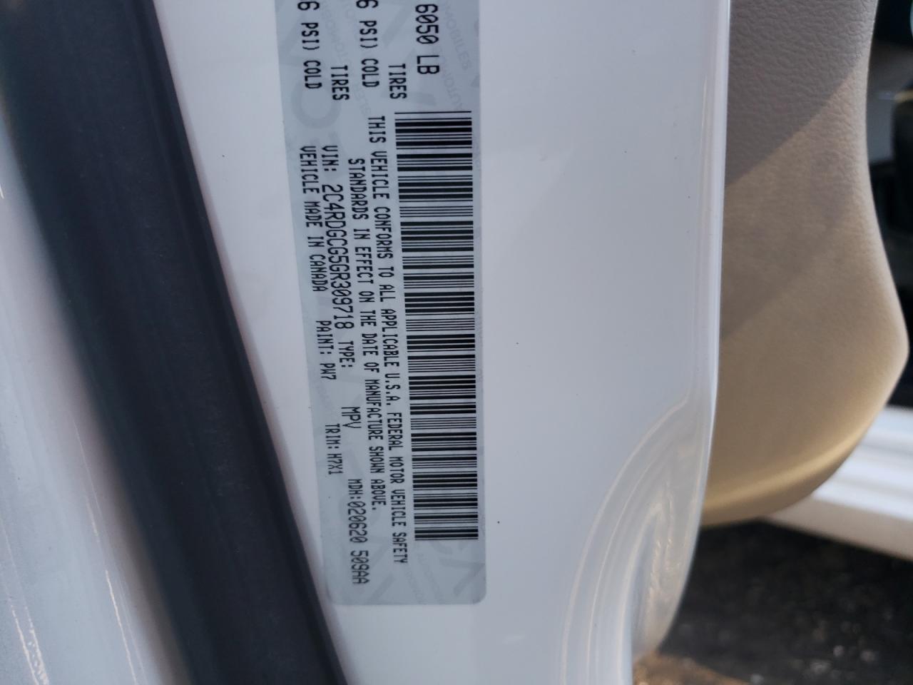 2016 Dodge Grand Caravan Sxt Copart, lot number: 56433055, vin: 2C4RDGCG5GR309718. Thumbnail 13