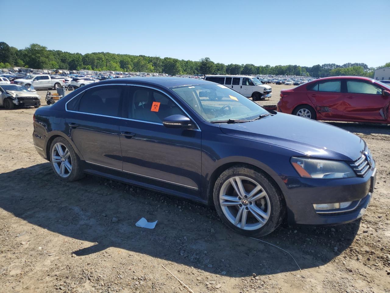 2012 Volkswagen Passat Sel Copart, lot number: 56003555, vin: 1VWCN7A31CC065892. Thumbnail 4