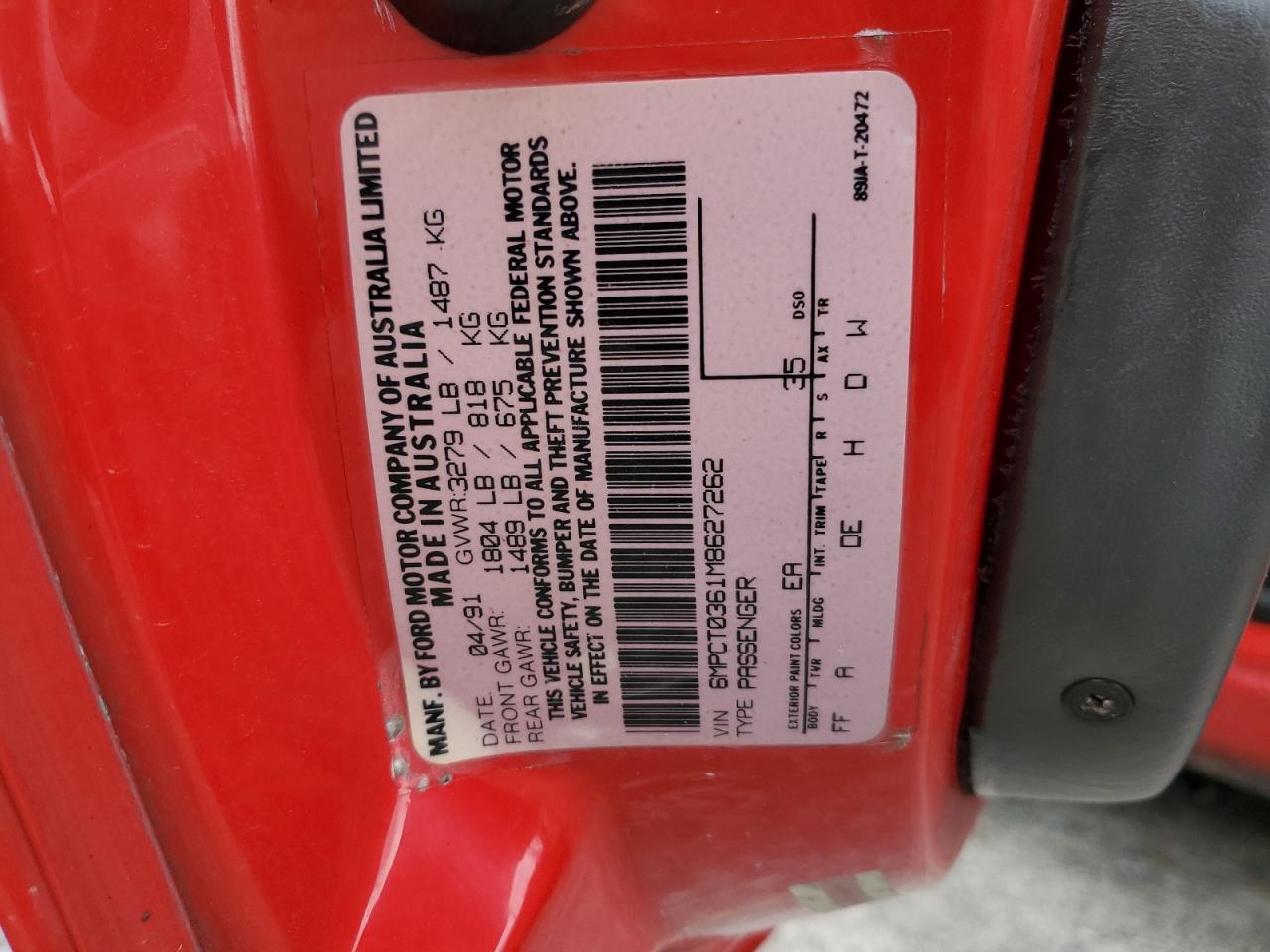 1991 Mercury Capri Xr2 Copart, lot number: 57379275, vin: 6MPCT0361M8627262. Thumbnail 13