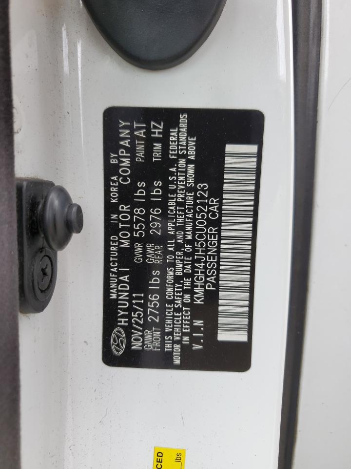 2012 Hyundai Equus Signature Copart, lot number: 57932755, vin: KMHGH4JH5CU052123. Thumbnail 13