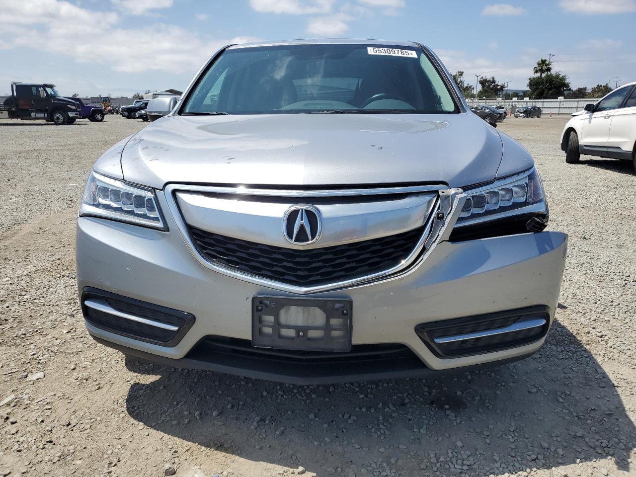 2016 Acura Mdx Copart, lot number: 55309785, vin: 5FRYD3H2XGB016828. Thumbnail 5