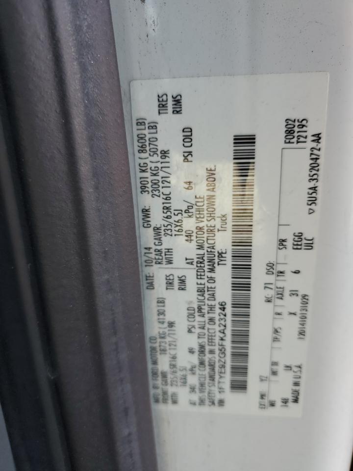 2015 Ford Transit T-150 Copart, lot number: 56057155, vin: 1FTYE9ZG5FKA23246. Thumbnail 13