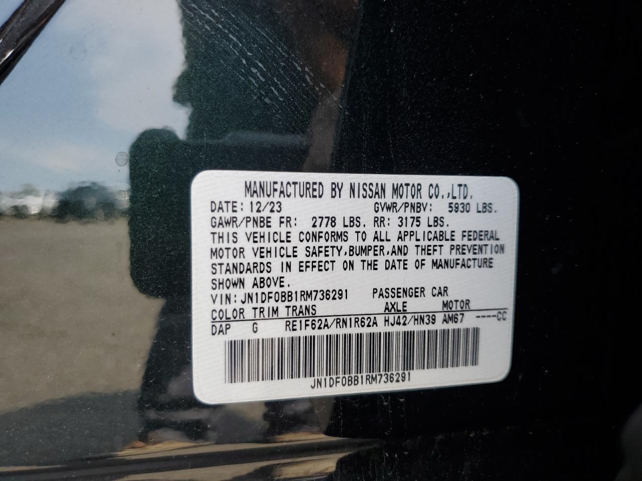 2024 Nissan Ariya Evolve+ Copart, lot number: 58442035, vin: JN1DF0BB1RM736291. Thumbnail 12